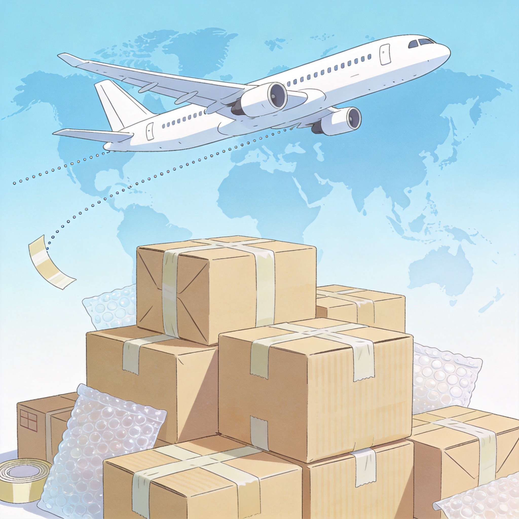 日本国际邮寄禁运品与打包攻略 - EMS空运海运禁限运清单手办加固合箱全教程